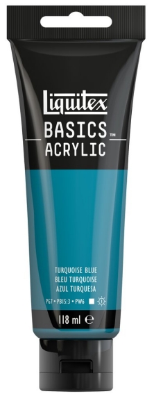 Basics Acrylic 118ml 046 Turquoise Blue