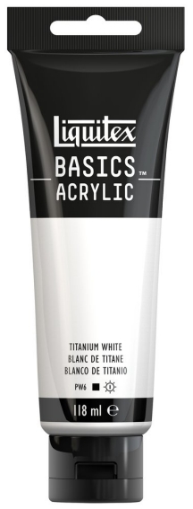 Basics Acrylic 118ml 432 Titanium White