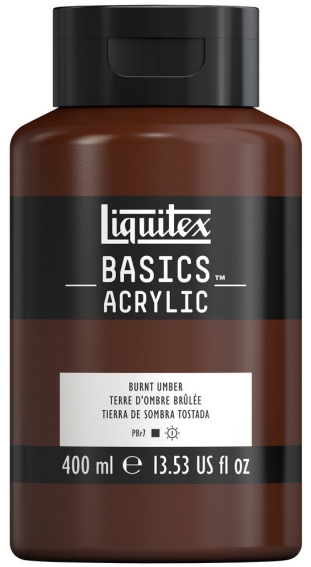 Basics Acrylic 400ml 128 Burnt Umber