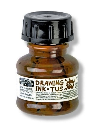 Drawing ink 20g brown