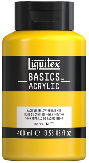 Basics Acrylic 400ml 830 Cadmium yellow Medium