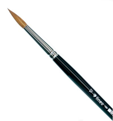 Lineo 195-3/0 Kolinski Brushes Short Handle