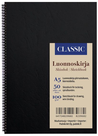 Classic luonnoskirja 100g A5 kierre (50)