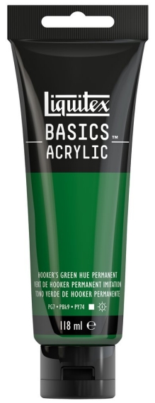 Basics Acrylic 118ml 224 Hookers Green Hue Permament