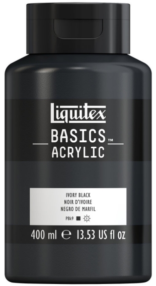 Basics Acrylic 400ml 244 Ivory Black