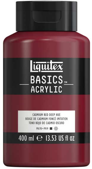 Basics Acrylic 400ml 311 Cadmium Red Deep Hue