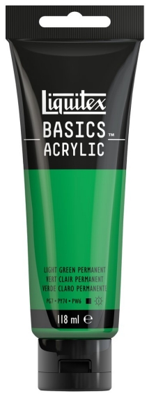 Basics Acrylic 118ml 312 Light Green Permanent