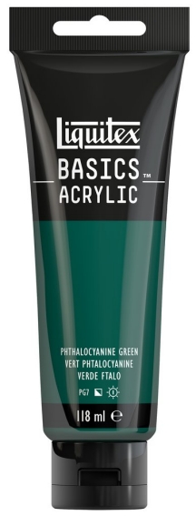 Basics Acrylic 118ml 317 Phthalocyanine Green
