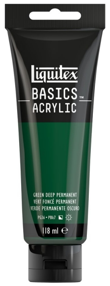 Basics Acrylic 118ml 350 Green Deep Permanent