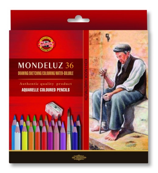 Mondeluz Art-set aquarell 24 cardboard box