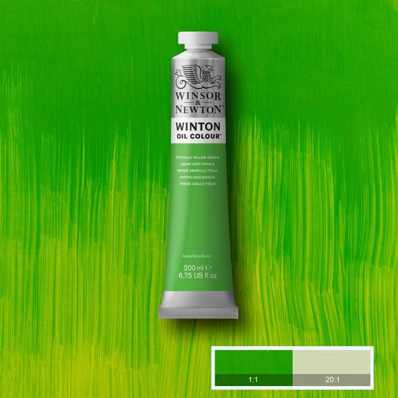 W&N Winton oil color 200ml 403 Phthalo Yellow Green