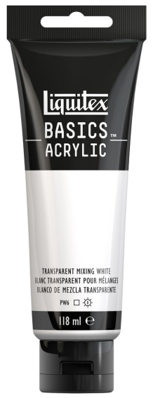 Basics Acrylic 118ml 430 Transparent Mixing White