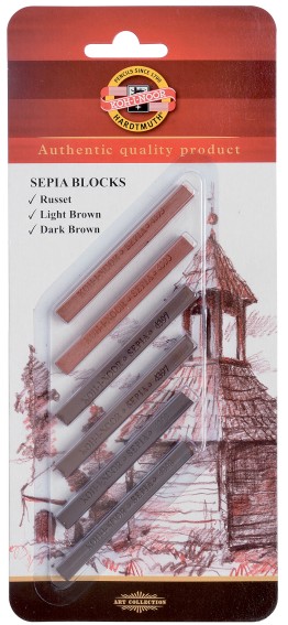 Sepia blocks 4 pcs