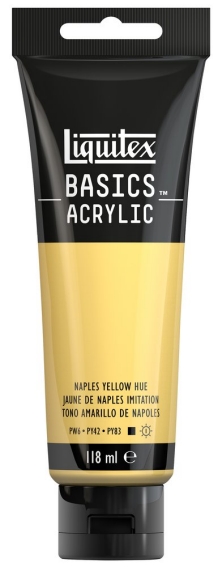 Basics Acrylic 118ml 601 Naples Yellow Hue