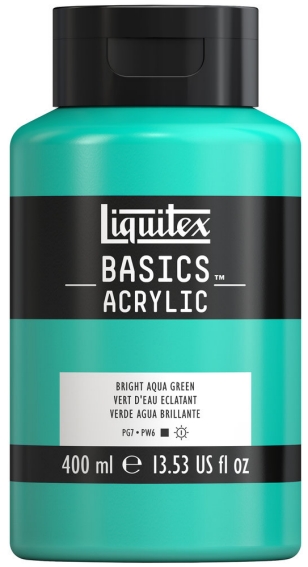 Basics Acrylic 400ml 660 Bright Aqua Green