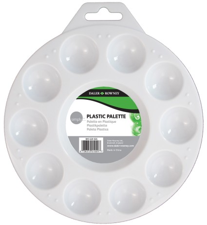 Plastic round palette 18cm
