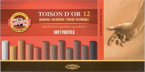 Toison Dor Soft pastel 12 pcs Brown