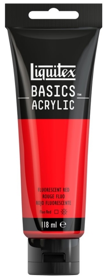 Basics Acrylic 118ml 983 Fluorescent Red