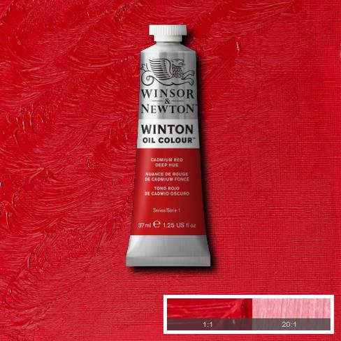 W&N Winton oil color 200ml 098 Cadmium red deep