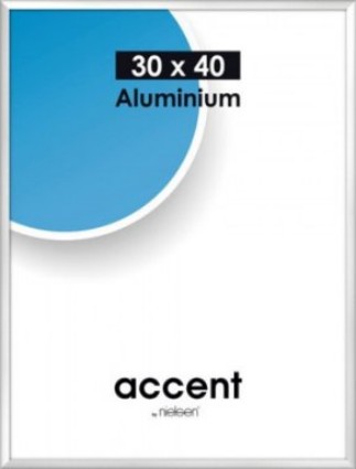 Accent frame 24x30 cm matt silver