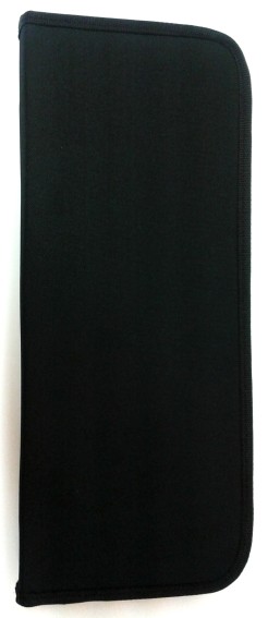 Brush case is black 14,5x37cm