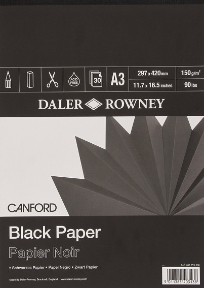 Canford Black Paper 150g A3 (30)