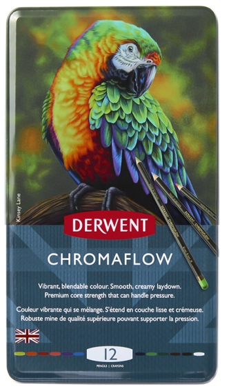 Derwent Chromaflow pencil 12 metal box