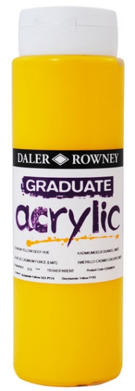 Graduate acrylic 500ml 618 Cad yellow deep hue*