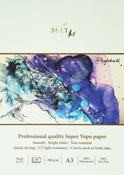 SMLT PRO Yupo-paperilehtiö 200g A3 (10)