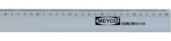 Aluminum ruler  50cm MEYCO