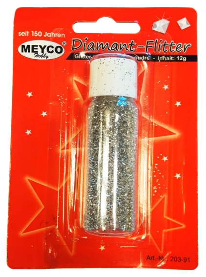Glitter sand MEYCO 12g silver