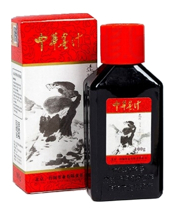 Genuine Chinese calligraphy ink 100 ml plastic bottle
