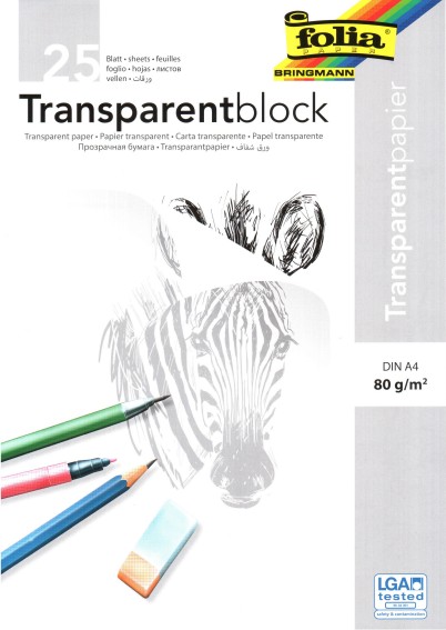 Transparent pad 80g A4 (25)