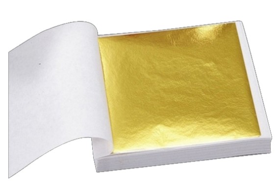 Gold foil 9x9cm 100 pcs