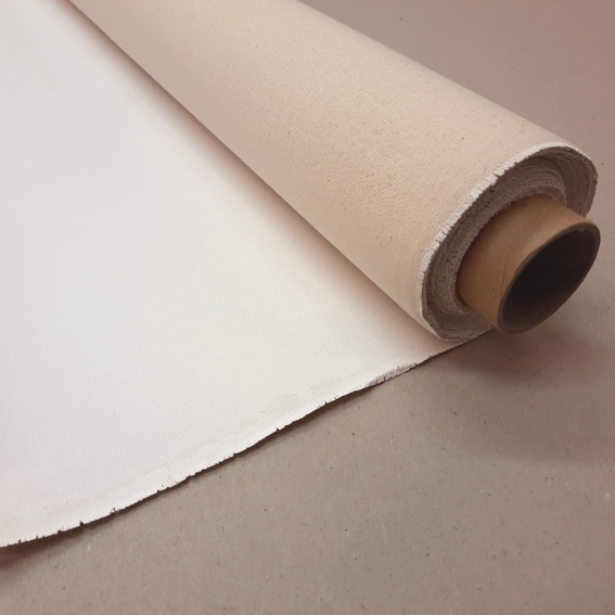 Primed cotton canvas 300g 183cm, 10m roll