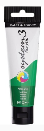 System3 akrylic color 150ml 361 Phthalo Green