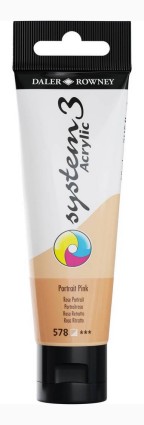 System3 akrylic color 59ml 578 Portrait Pink