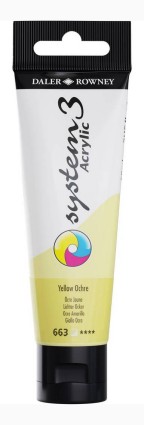 System3 akrylic color 59ml 663 Yellow Ochre