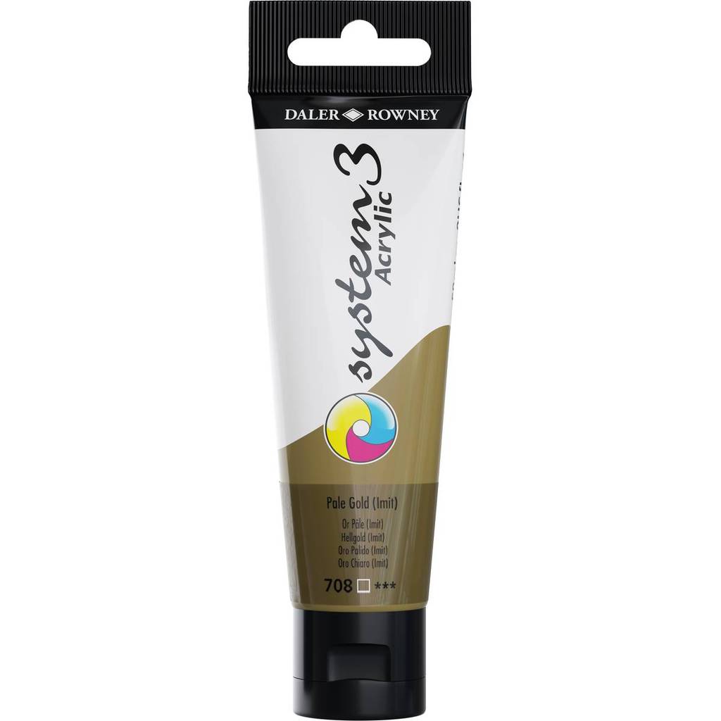 System3 akrylic color 59ml 708 Pale Gold*